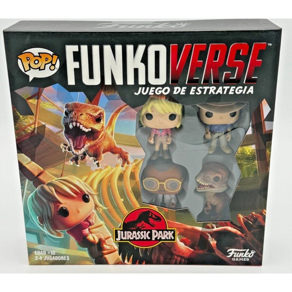 Funko Pop! Funkoverse Jurassic Park Strategy Game Spanish Edition New Sealed 2-4 - Picture 7 of 8